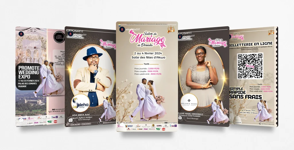 visuels Stories du salon du mariage de Douala 2024